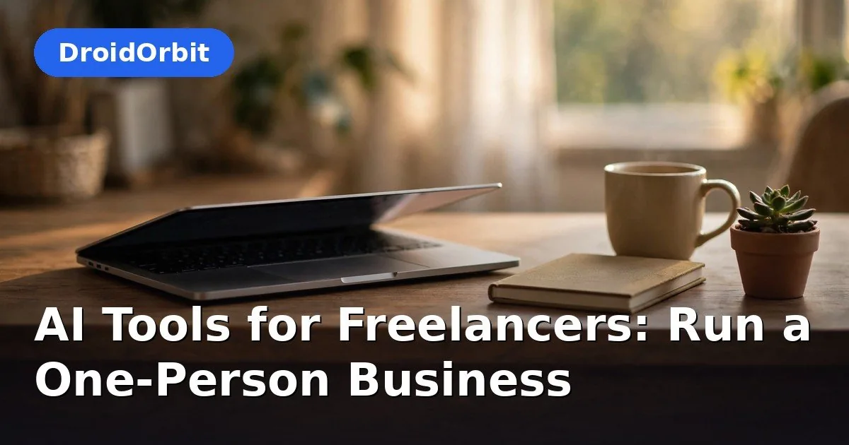AI tools for freelancers – solo business tools illustration