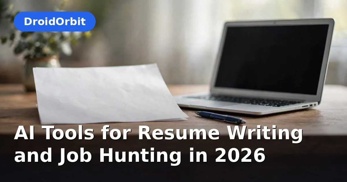 AI resume builder – resume writing tools illustration