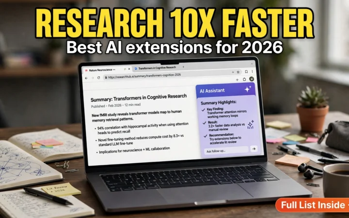 Best AI Browser Extensions for Web Research in 2026