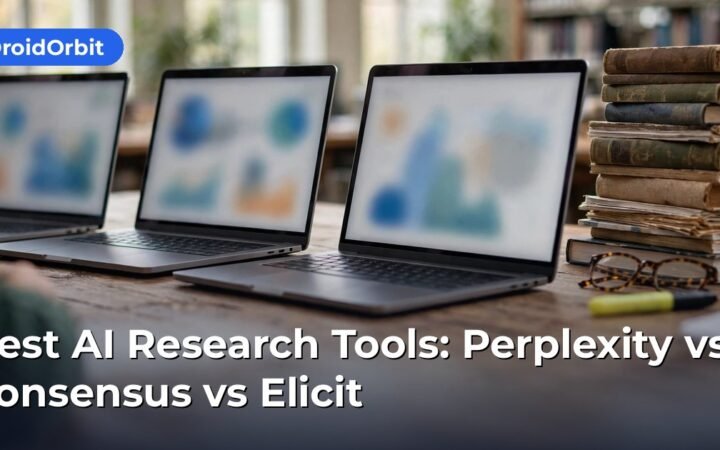 Best AI research tools compared with cited answers and academic paper sources in a browser view side by side