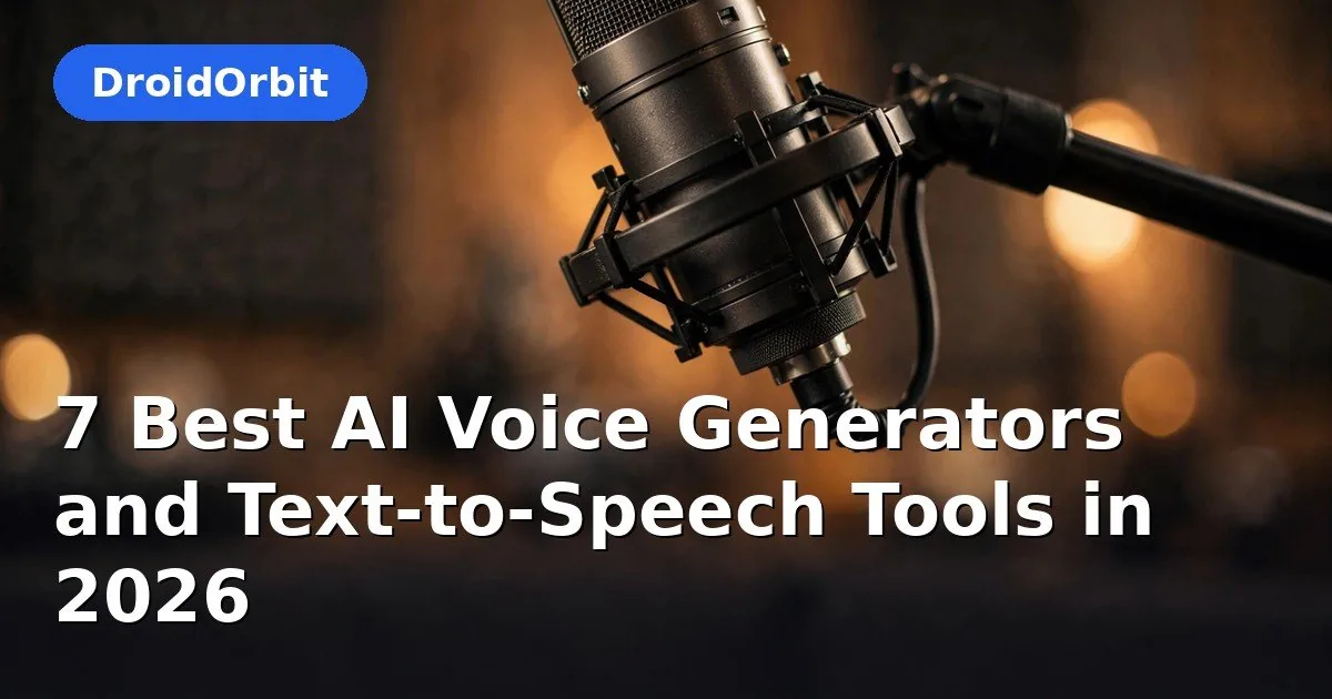 AI voice generator – text-to-speech tools illustration