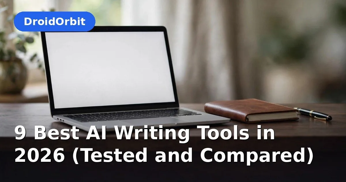 Best AI writing tools – writing assistant tools illustration