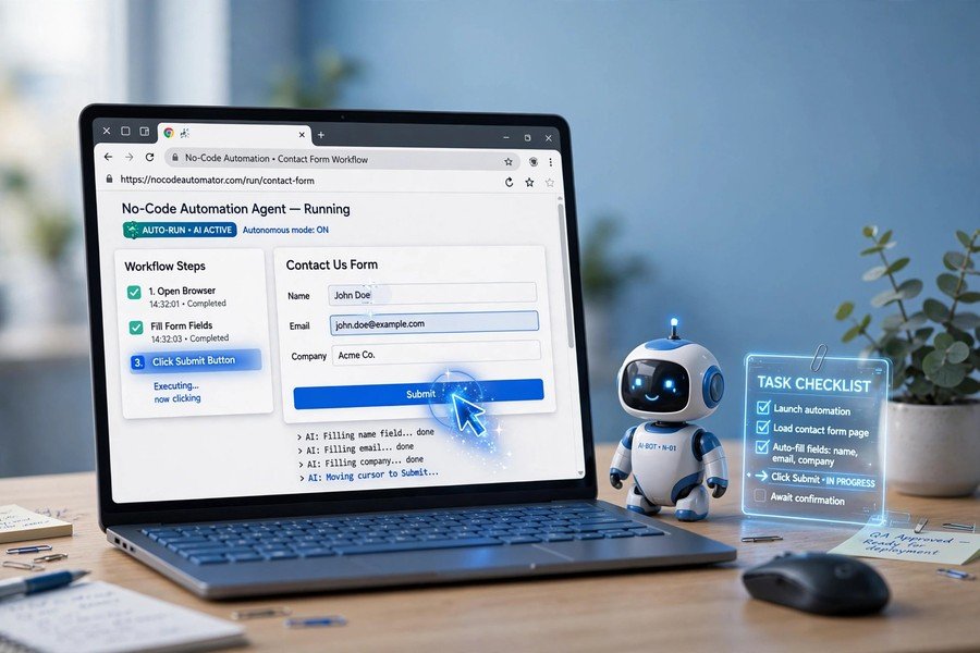 No-code browser automation in action