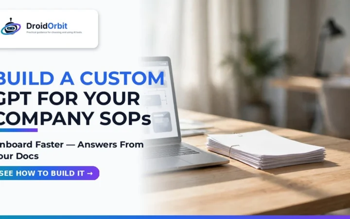 How to Build a Custom GPT for Internal Company SOPs