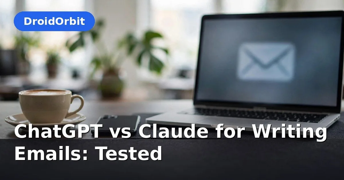 ChatGPT vs Claude for email writing – five email tasks tested and scored