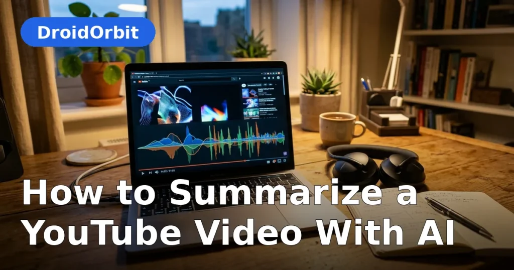 how to use ai to summarize a youtube video – featured image