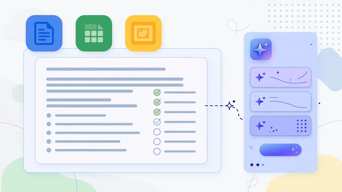 Google Workspace apps with AI sidebar