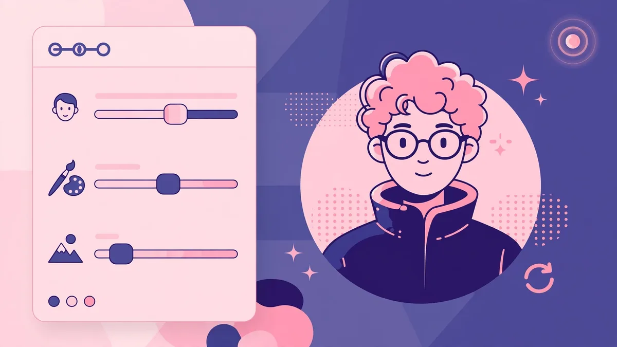 AI avatar creation interface