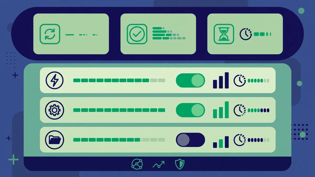 Task automation dashboard