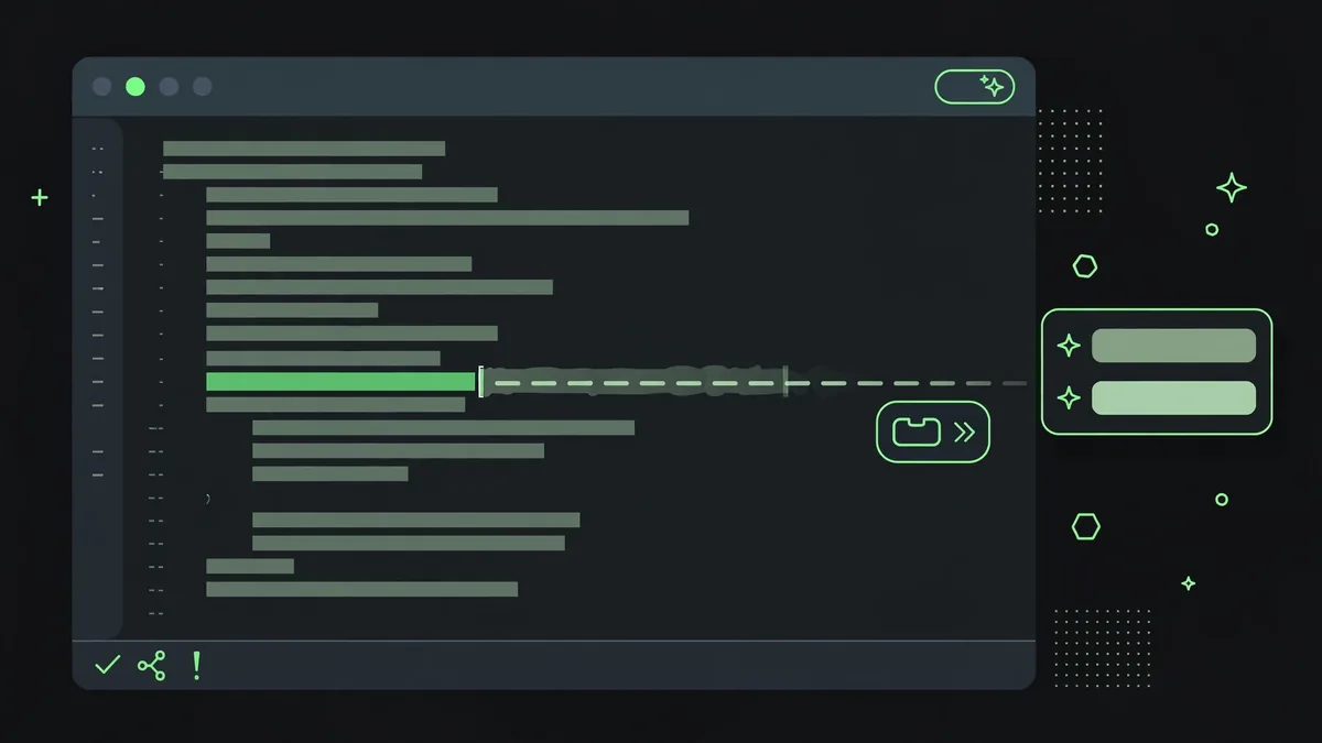 AI code autocomplete suggestion