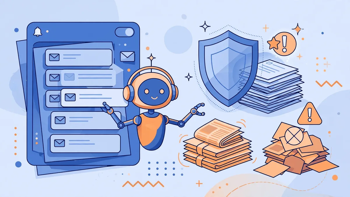 AI sorting email inbox by priority