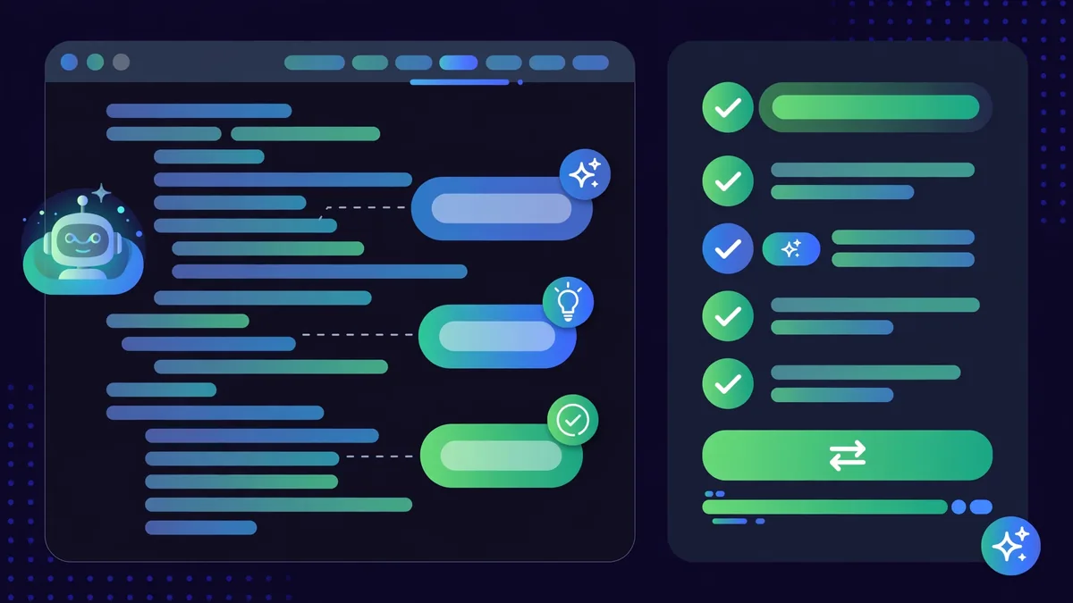 AI code review comments in editor