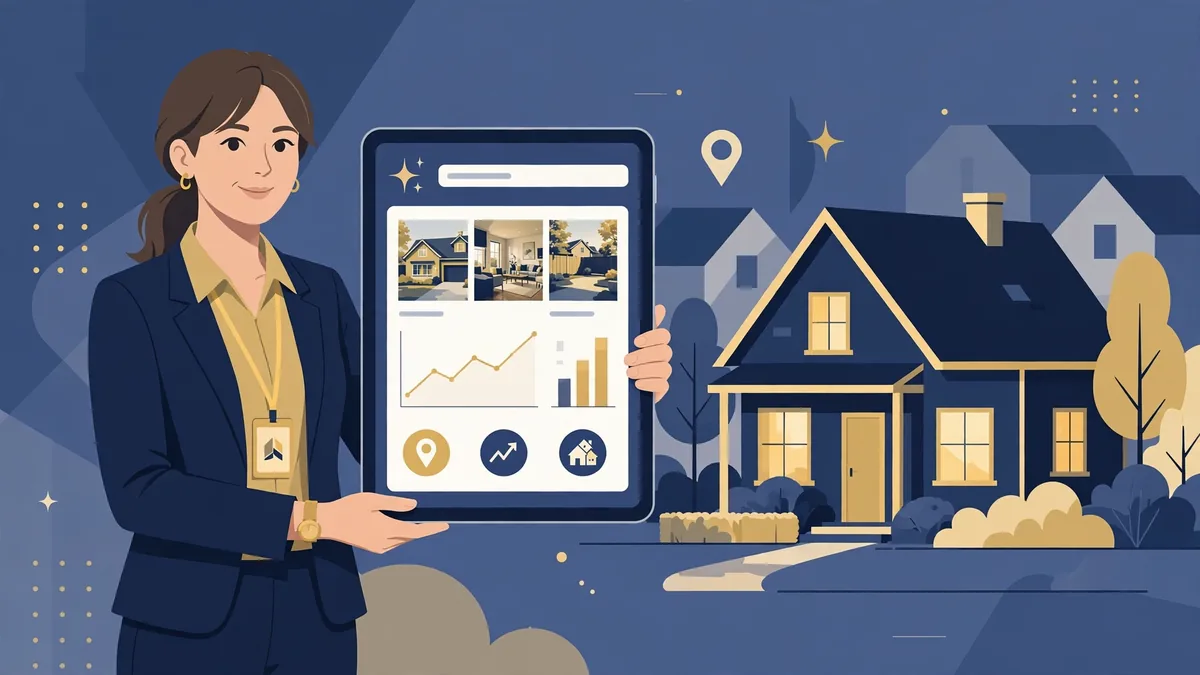 Real estate agent using AI listing tools
