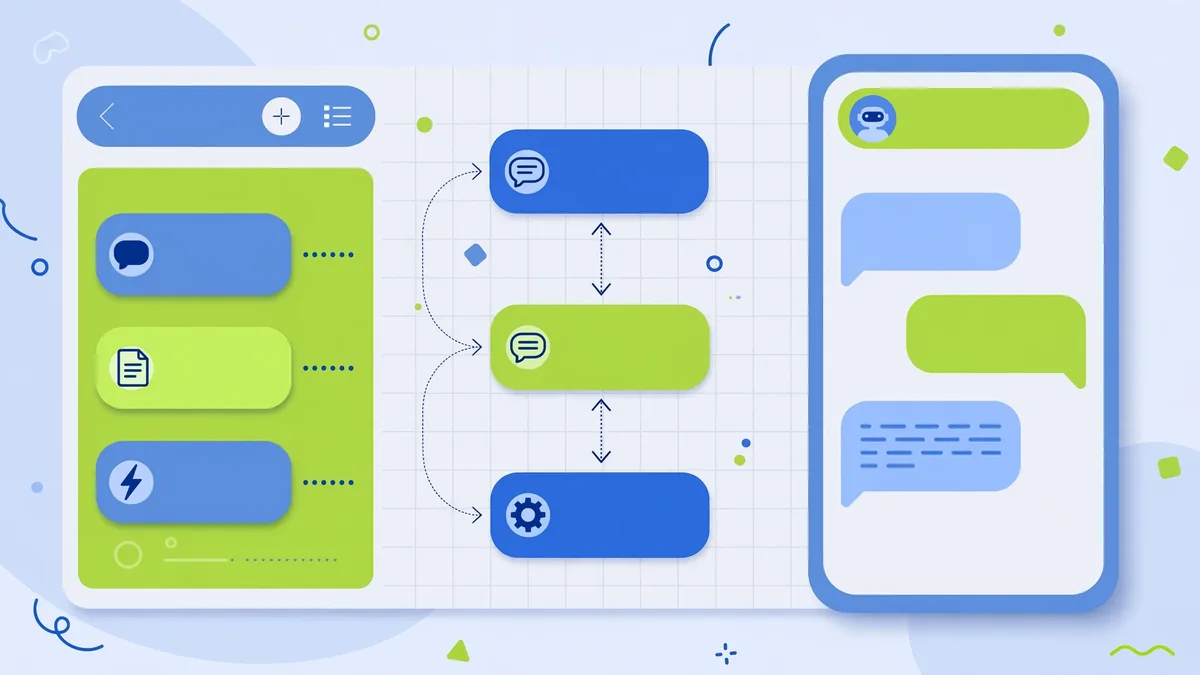 No-code chatbot drag-and-drop builder