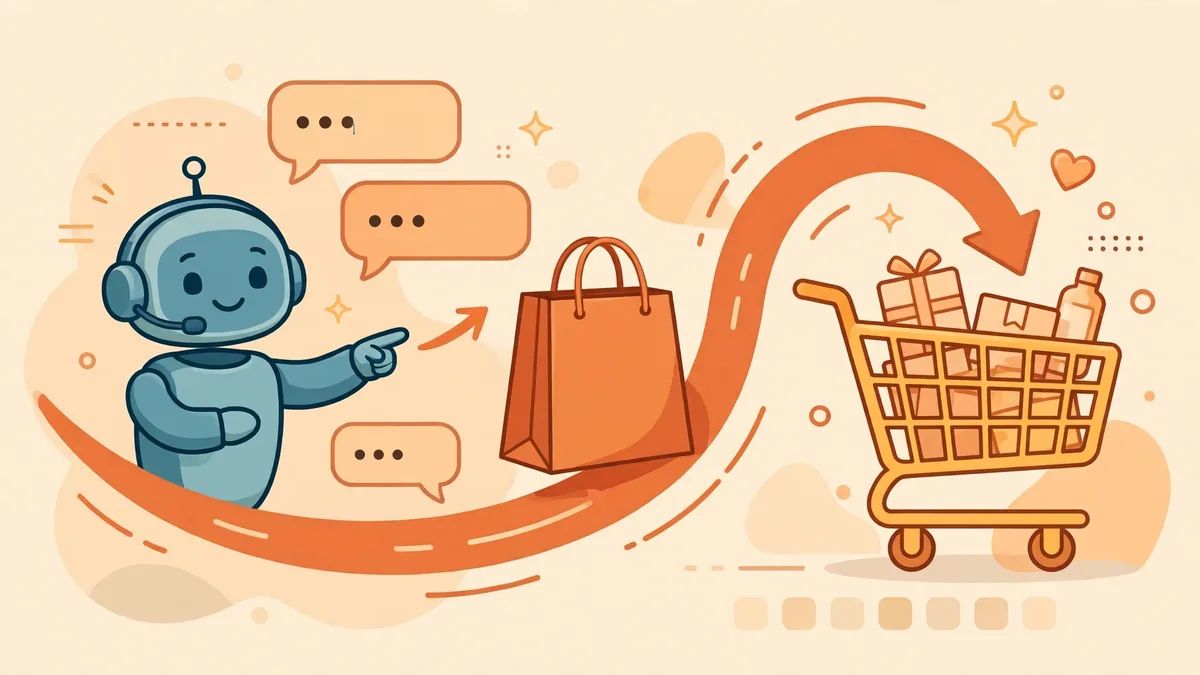 AI chatbot recovering an abandoned shopping cart