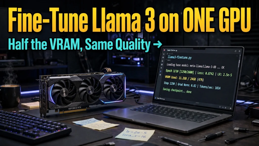 How to Fine-Tune Llama 3 with Unsloth on One GPU