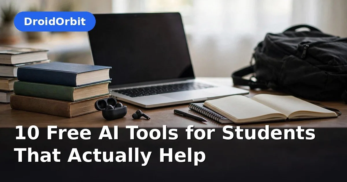 AI tools for students – free study tools illustration