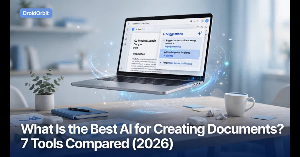 Best AI for creating documents hero