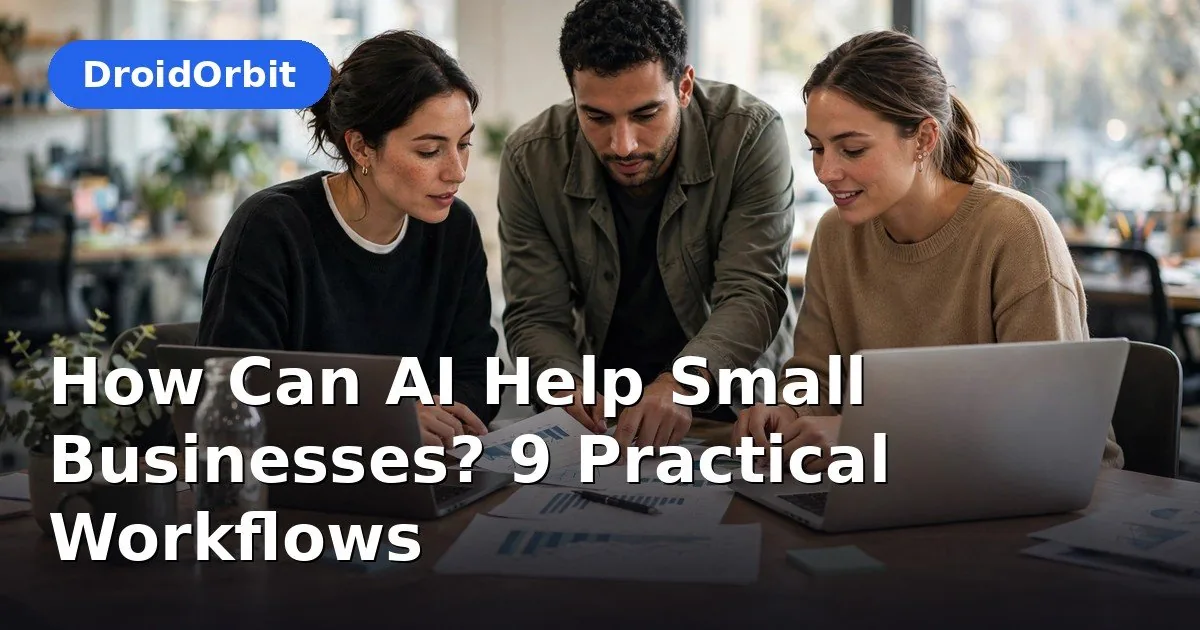How AI helps small businesses – nine practical AI workflows tested in a simulated company