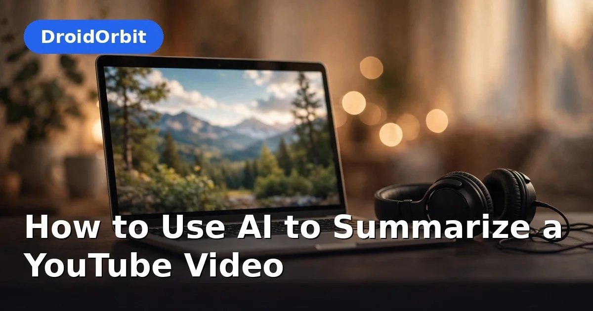 Summarize YouTube video with AI – five free methods tested hands-on