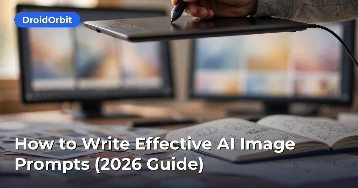 AI image prompts – prompt writing illustration