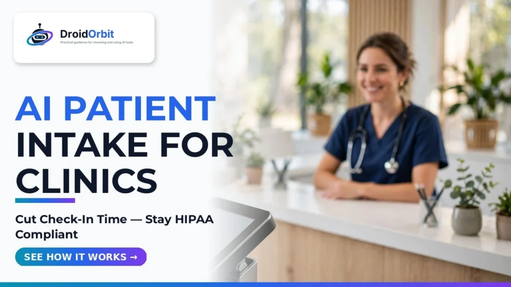 How Medical Clinics Use AI for Patient Intake