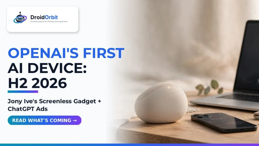 OpenAI’s First AI Device Is Coming in Late 2026 — Here’s What We Know