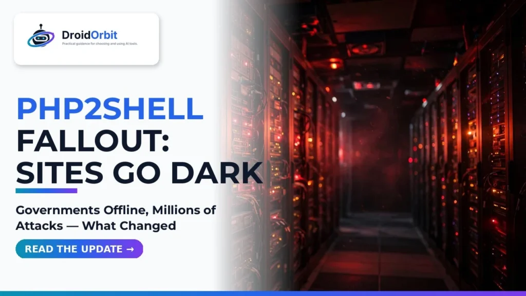 PHP2Shell Fallout: Governments Offline as Attacks Hit