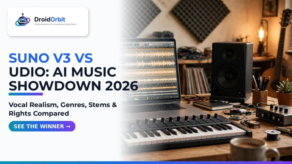 Suno v3 vs Udio: Generative AI Music Showdown 2026
