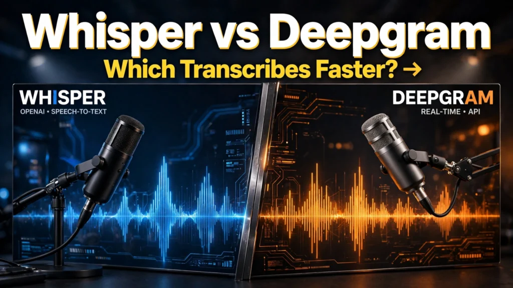 Whisper vs Deepgram: Fast Speech-to-Text APIs Tested